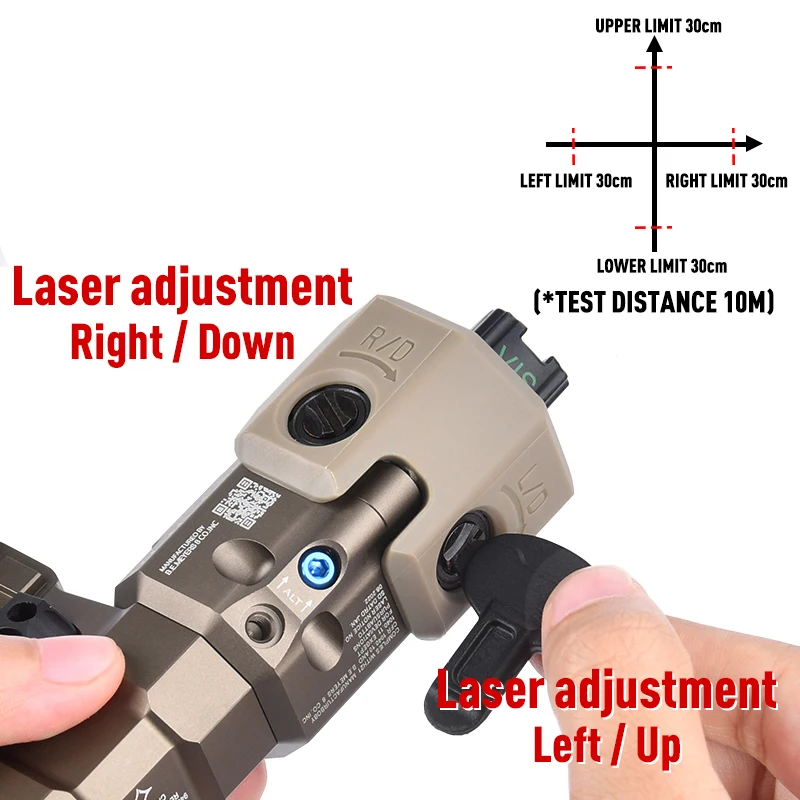 Mawl C1 Airsoft Metal Tactical Laser CNC Upgraded IR Illumination With Dual Switch Weapon Scout Powerful Flashlight