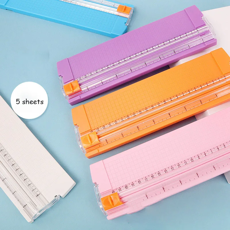 A4 Large Plastic Cutter Small Portable Photo Cutter Office Sliding Cutter Desktop Guillotine Cutter Press Cutter Head Cutter