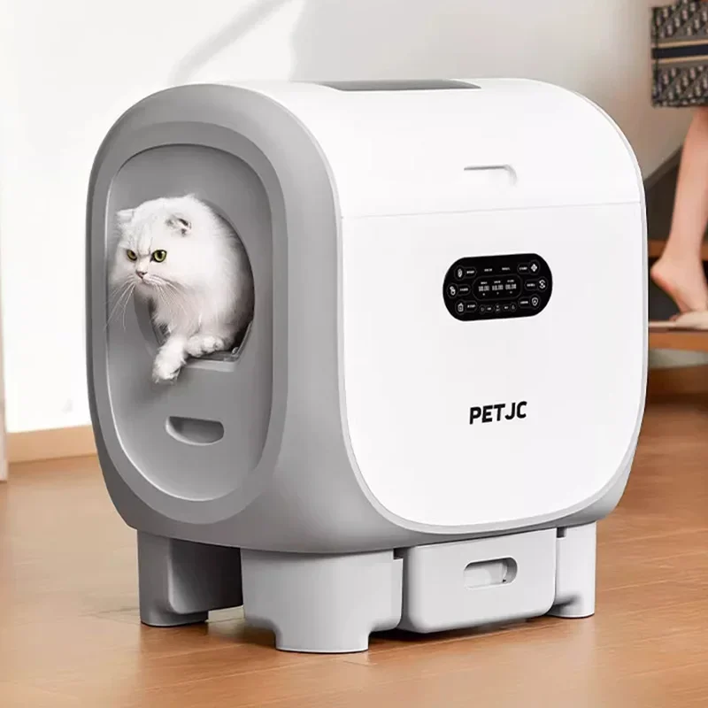 Self-cleaning Cat Litter Box Large APP Automatic Cat Tray Big Cats Smart Toilet Closed Disinfect Sandbox Pet Product Accessories