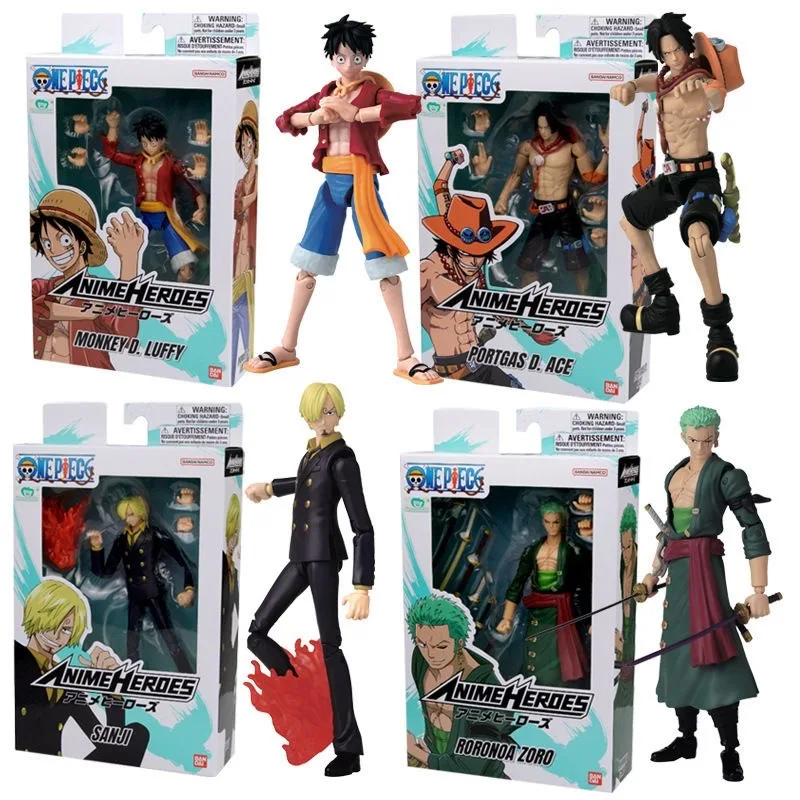 

In Stock Bandai One Piece Chopper Luffy Ace Sanji Zoro Action Figure Anime Genuine Collectible Boxed Model Dolls