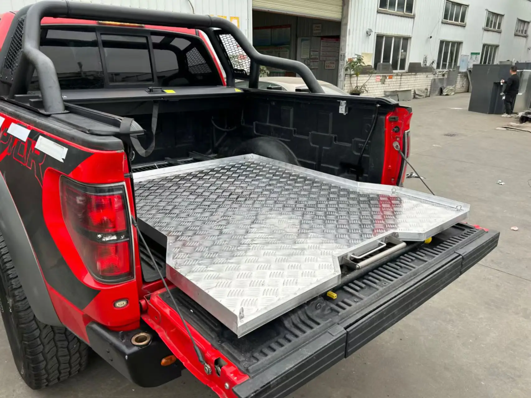 Damei Custom Aluminium Single Cab UTE Ute Pickup TRuck Slide Drawer Push And Pull Tray Body Hilux With Logo