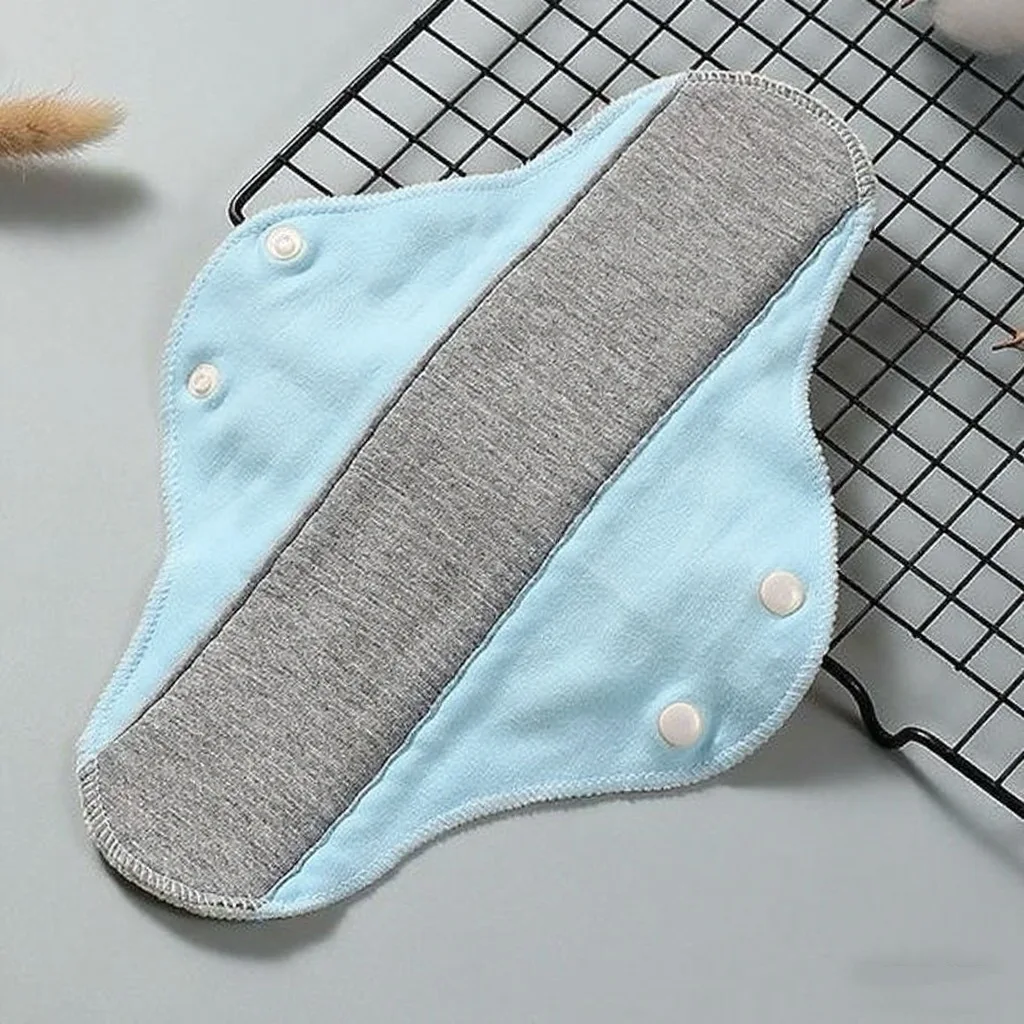 

Cotton Washable Reusable Sanitary Pads Daily Use, Soft Breathable Leak Resistant Feminine Napkins, Menstrual Period Care H2756