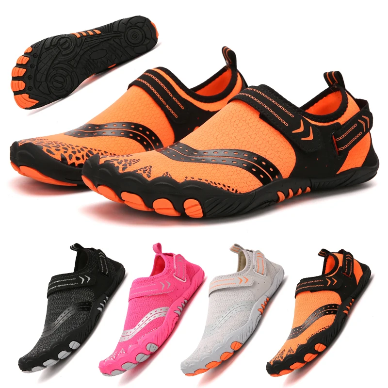 Men's aqua shoes Quick drying breathable Women's swimming shoes Scratch resistant beach wading shoes Outdoor water sneakers