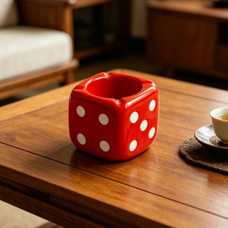 Desktop Use Ashtray with Four Rest Small Utility Piece for Coffee Table Styling, Office Desk Use, Study Room or Bar Counter