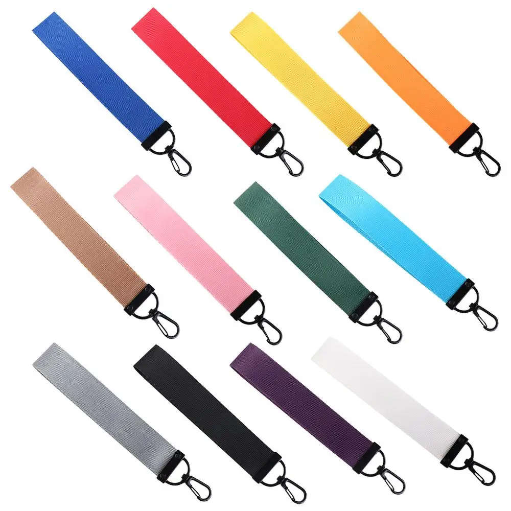 Colors for Women Car Keyring Wallet Ribbon Bag Keyring Neck Strap Lanyard Phone Straps Keychain Lanyard Ribbon Rope Keychain