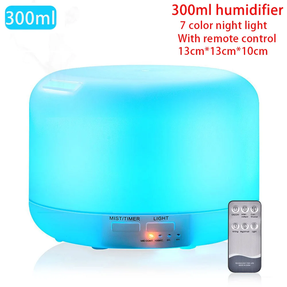 Diffuseur d'huiles essentielles et d'arôme, humidificateur d'air ultrasonique d'aromathérapie, téléc