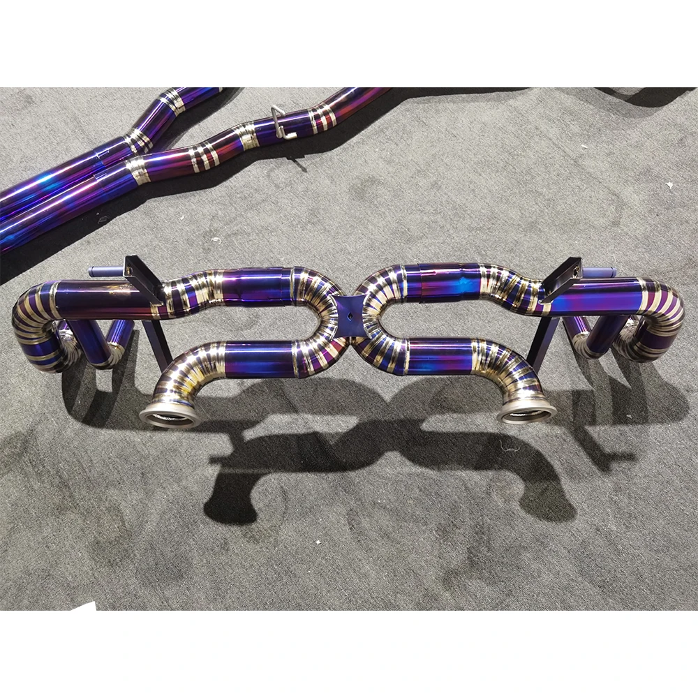 OEM Valve Exhaust Pipe Muffler for Gallardo 5.2 LP550/LP560/LP570 2008-2016 Titanium Sport Catback System Valvetronic