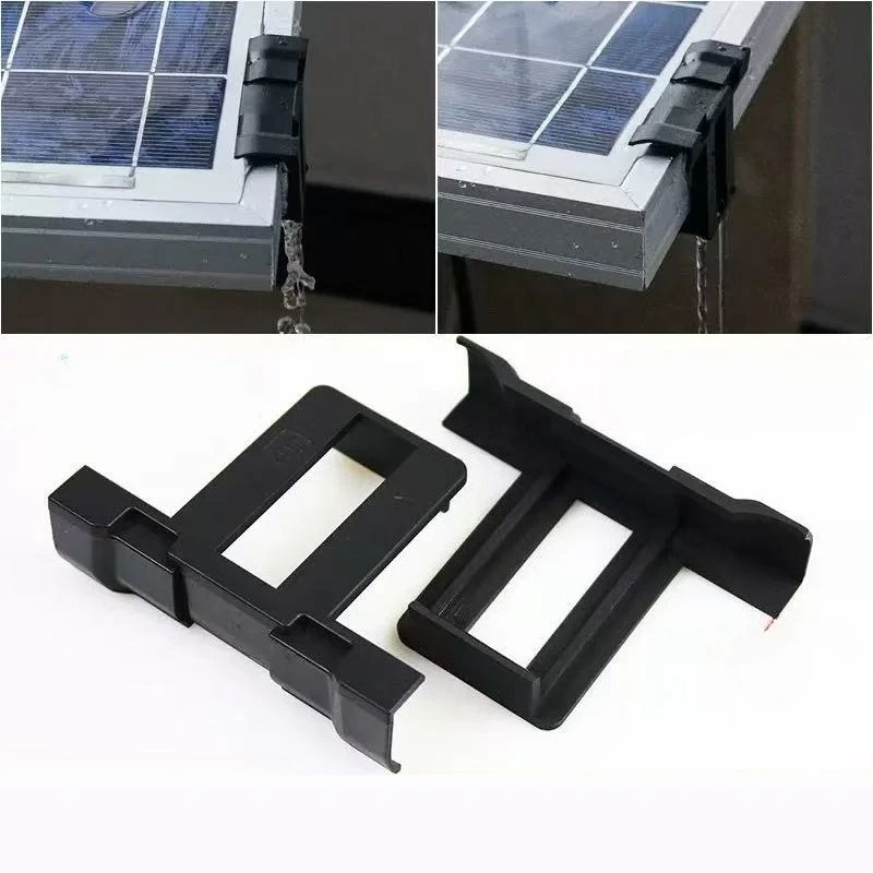 10PCS 30/35/40mm Solar Panel Clip Mud Removal Clip Water Drain Water Diversion Clip Photovoltaic Panel Water Drain Clips