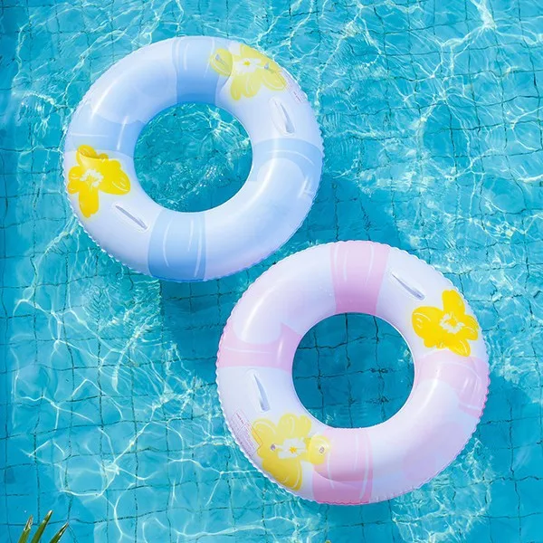 Thickened  Flower Popular Underarm Swimming Ring Inflatable Sequins Safe Buoyancy Summer Water Swimming Equipment for Adults