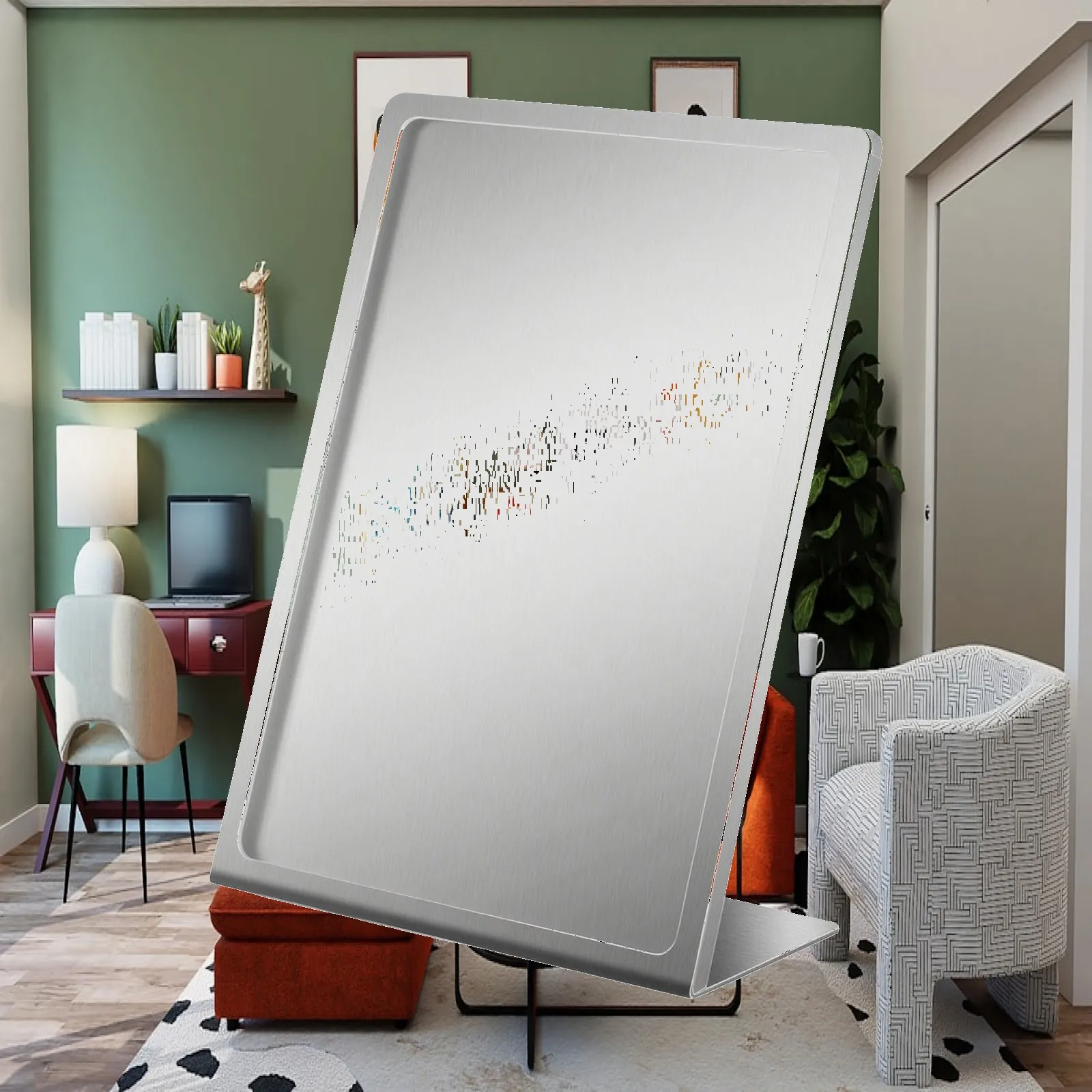 Freestanding Metal Menu Holder for Countertop Display Clear Acrylic Sign Stand for Restaurant Promotions