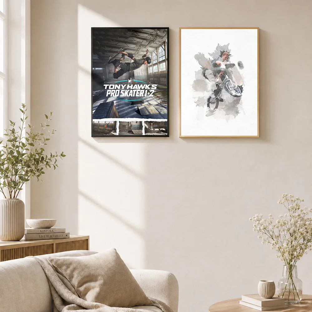 Tony Hawk Framed Aluminum Metal Poster Customized Photo Urban Skateboard Legend Style Wall Art For Teen Bedroom Collector Gift - view 4