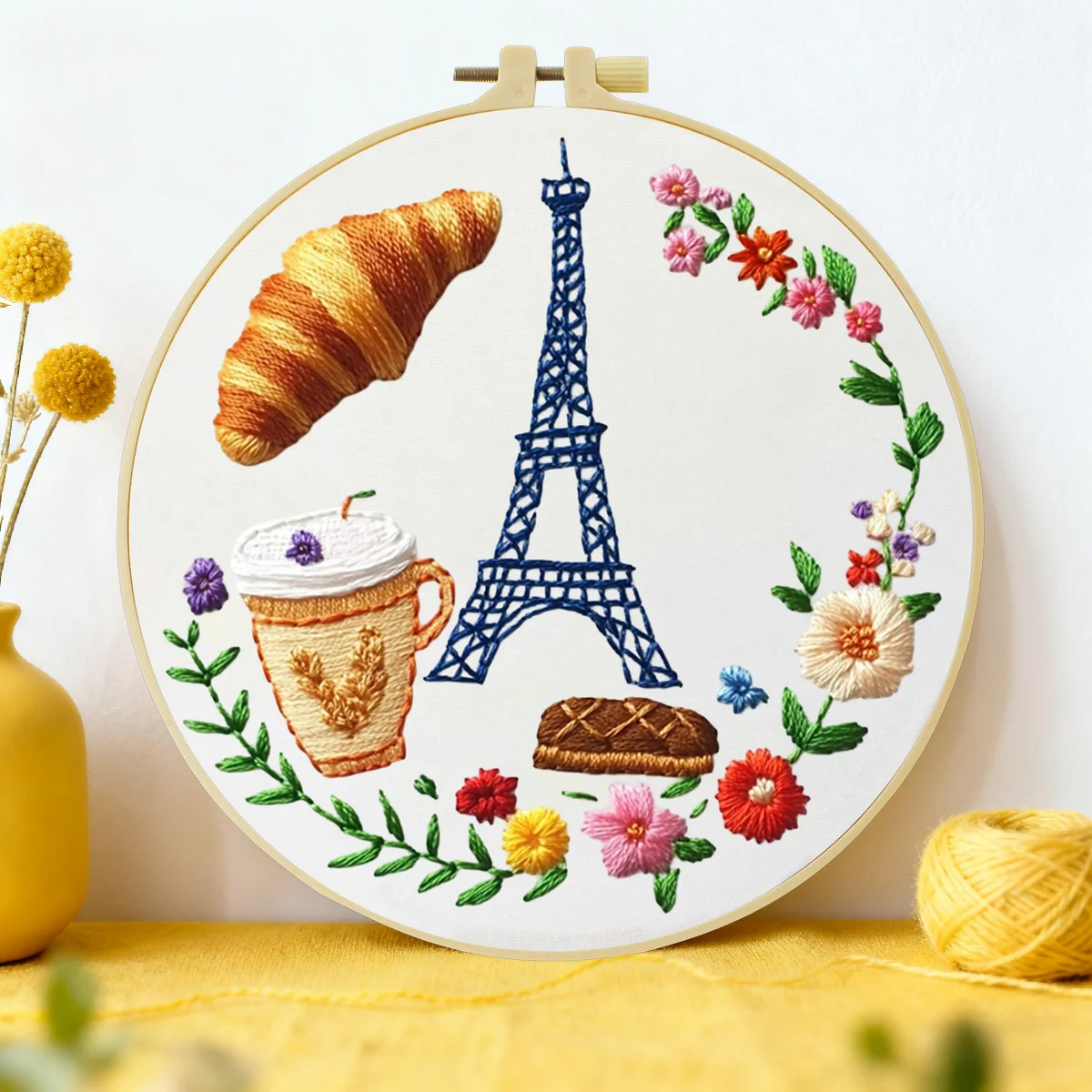 1 Stück 20X20CM/15X15CM 7,87/6,3 Zoll Leuchtturm-Stickerei-Starter-Kit DIY-Kit DIY-Stickerei-Set Handarbeiten Nadelkunst Heimdekoration – Detail 3