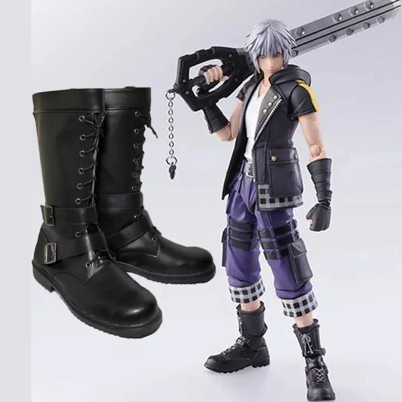 

NewKingdom Hearts 3 Riku Cosplay Shoes Boots Custom Made Halloween Carnival Adult Men Boots2025