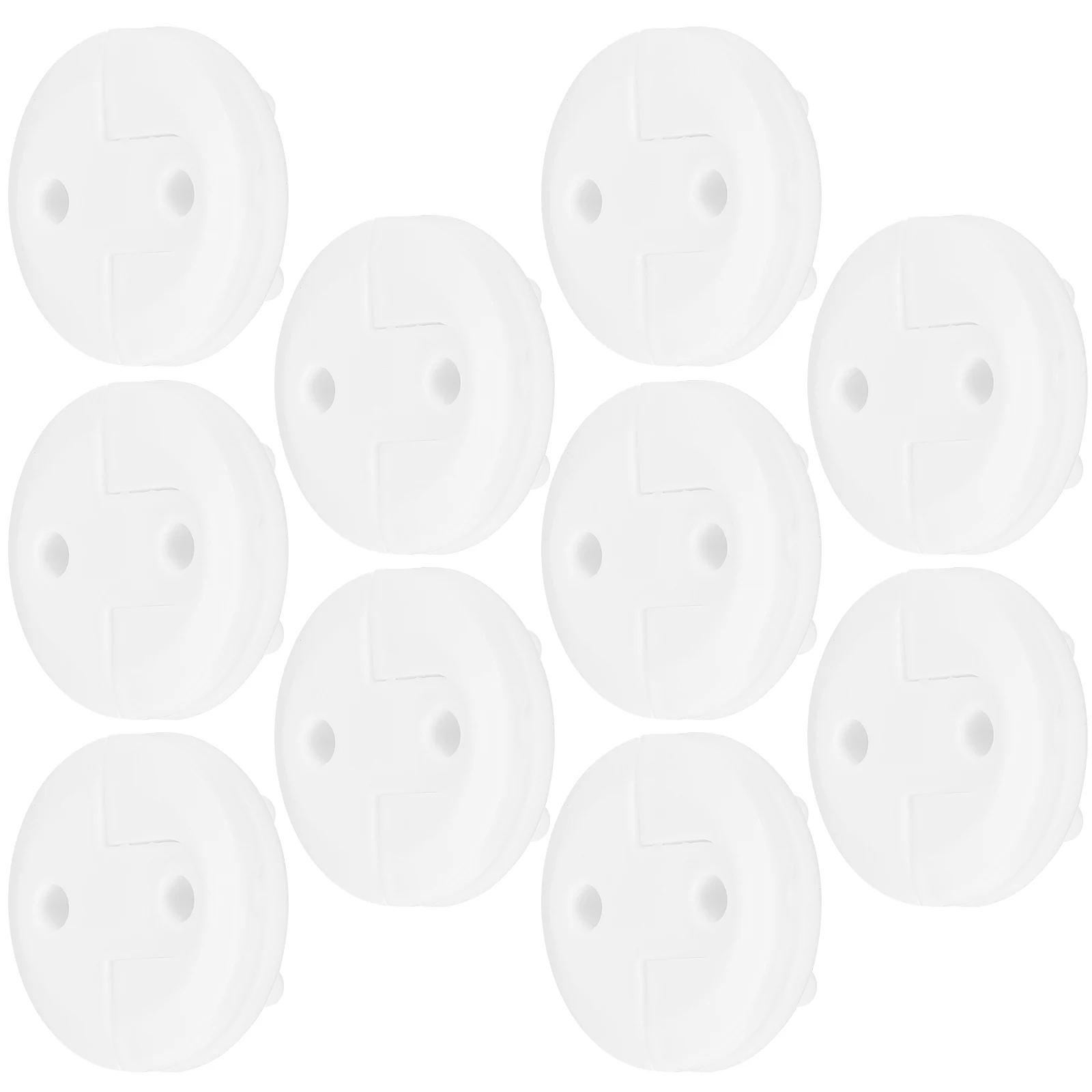 

10pcs Socket Cover Safety Outlet Covers Baby Proofing Plug Child Outlets Plugs White Sturdy Plastic Long Lasting Durability