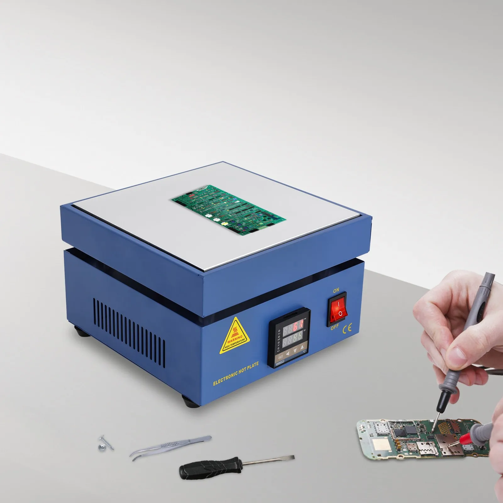 

850W AC110V Electronic Hot Plate Preheat Soldering Preheating Station Equipment Tools