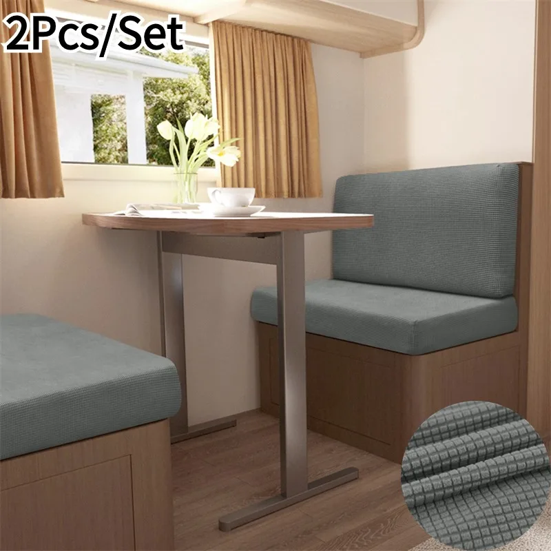 2 teile/satz Polar Fleece RV Bezüge elastische Spandex Sofa bezug Stretch verstellbare Sitz Schon bezüge Auto Camper Essecke Stuhl bezüge