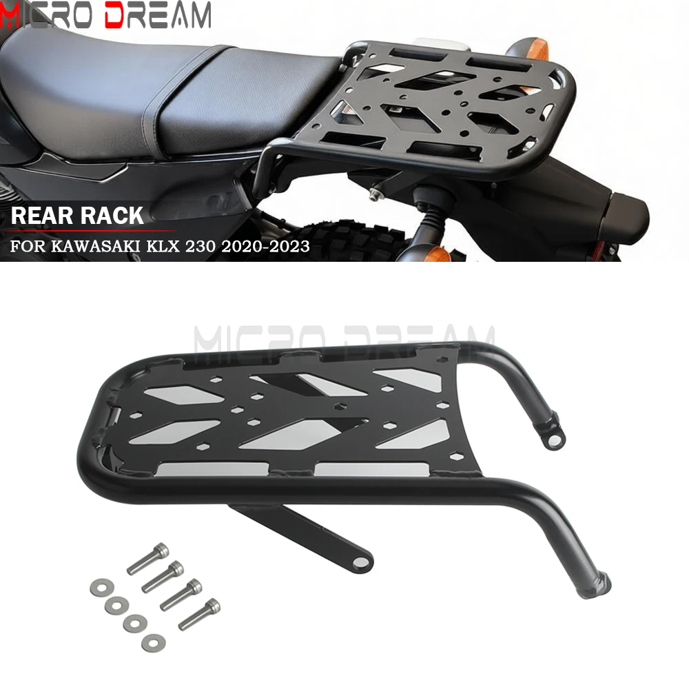 Motorcycle Rear Luggage Rack For Kawasaki KLX230 KLX 230 2020-2023 KLX 230 Top Case Rear Carrier Tail Support Bracket Extension