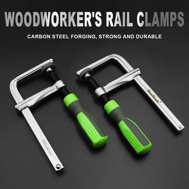 2pcs Carbon Steel Vertical Clamp Set,Use for T-Track Clamping and Woodworking Applications 120mm Maximum Clamping Range