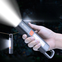 Xiaomi Outdoor Flashlight Portable Strong Light Variable Focus with Floodlight Side Lights Long Range USB Rechargeable LED Lamp