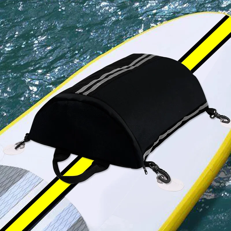 Paddle Board Storage Bag com fivela de fixação, deck impermeável, portátil para caiaque e surf, faixa reflexiva, ao ar livre