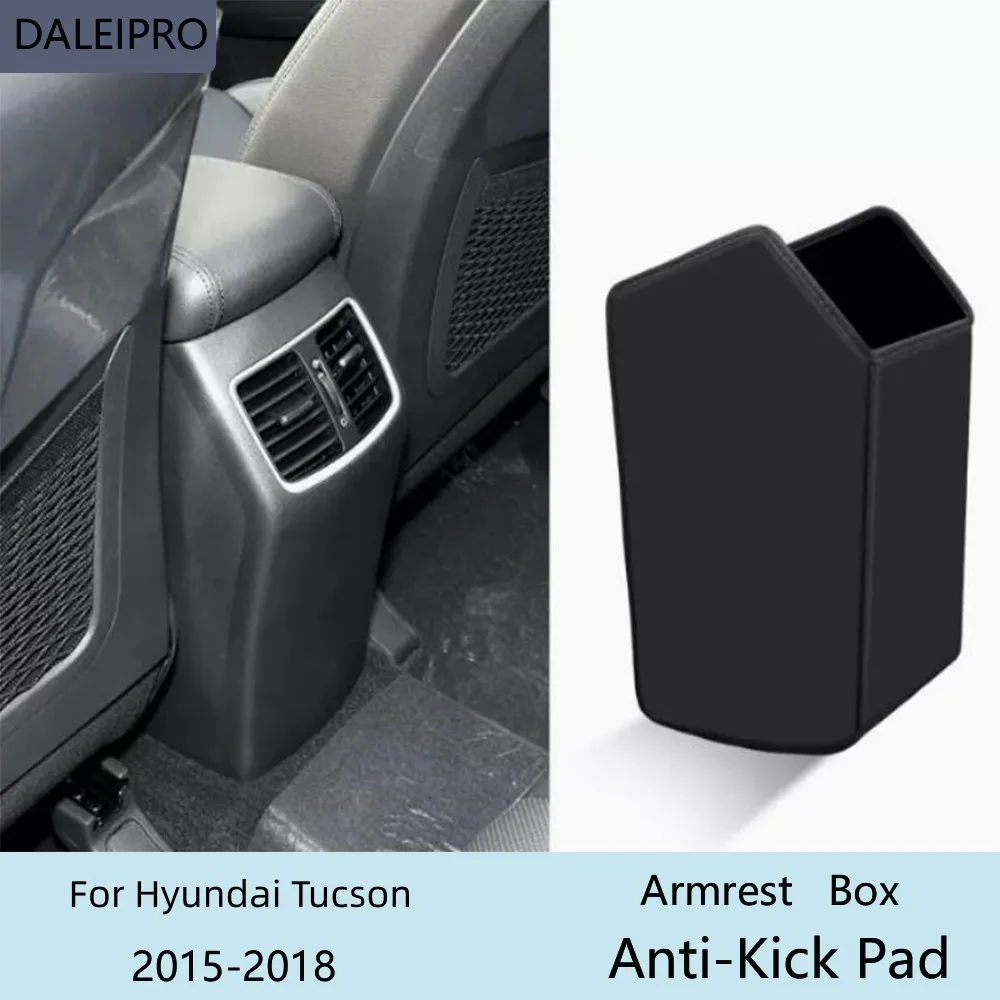 

Car Rear Armrest Box Anti-Kick Pad For Hyundai Tucson 2015 2016 2017-2023 Microfiber Leather Protective Cover Accessories