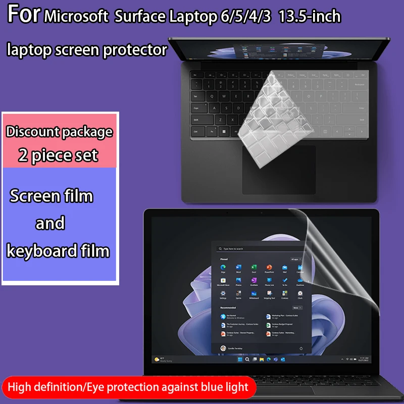 For Microsoft Surface Laptop 6/5/4/3 13.5-inch screen protector 2033 computer keyboard film 1950/1951 laptop privacy film 1958