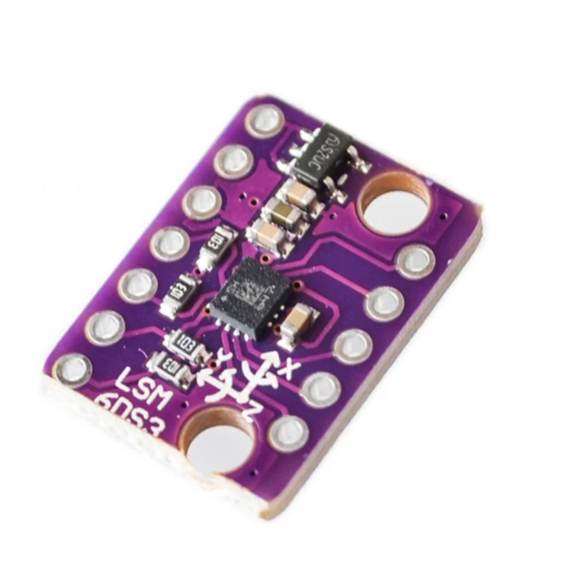 1PCS 10PCS GY-LSM6DS3 Accelerometer Gyro Embedded Digital Temperature Sensor Board SPI IIC I2C Interface Breakout Module LSM6DS3