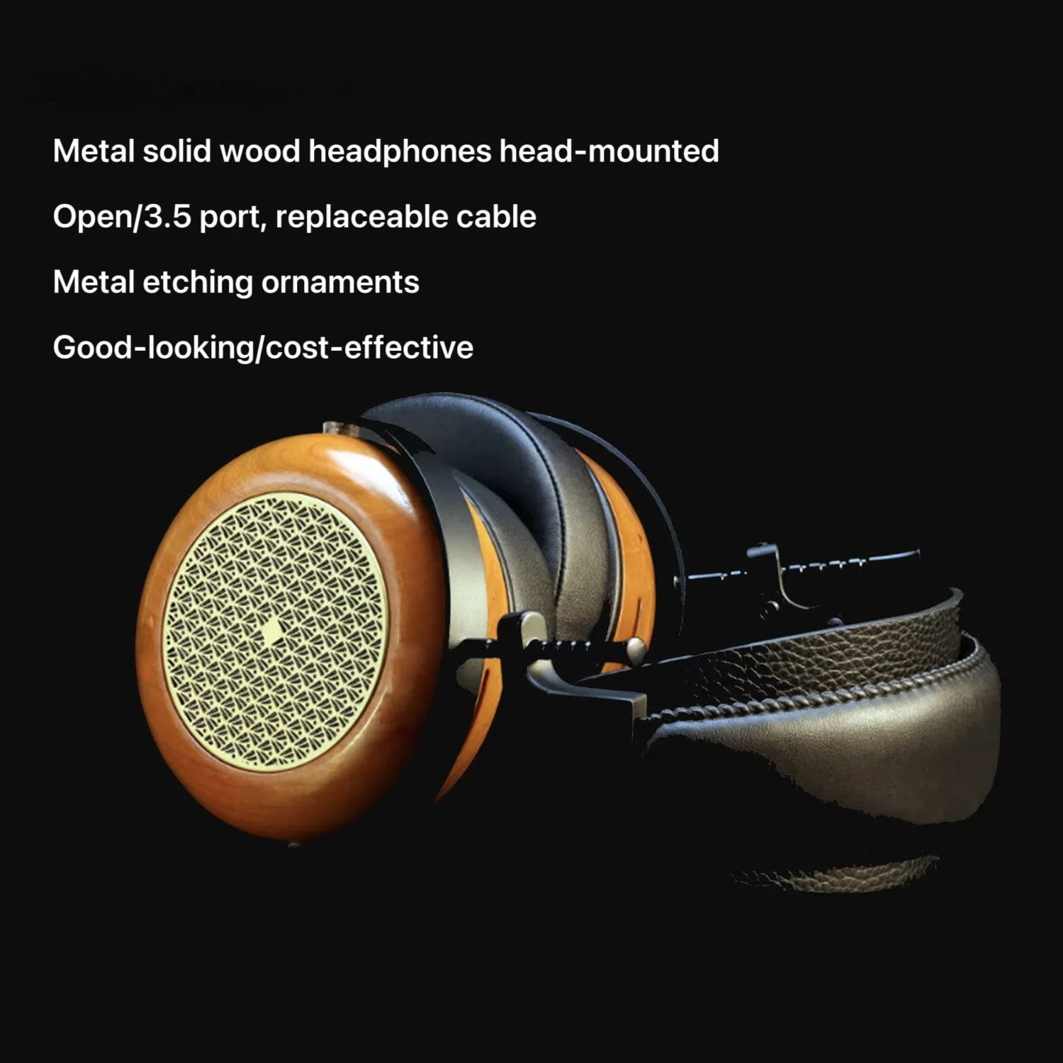 

Open-back bass headphones, with a 53mm large voice coil, extremely deep bass, ear-cup design, and physical noise reduction.
