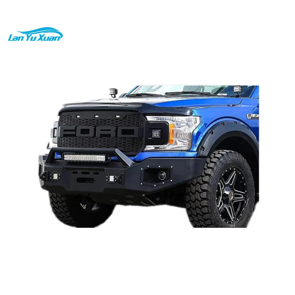 

New Design Stainless Steel Bull Bar Front Bumper Car Body Kit Guard Bumper Fit For Ford F-150 18-20