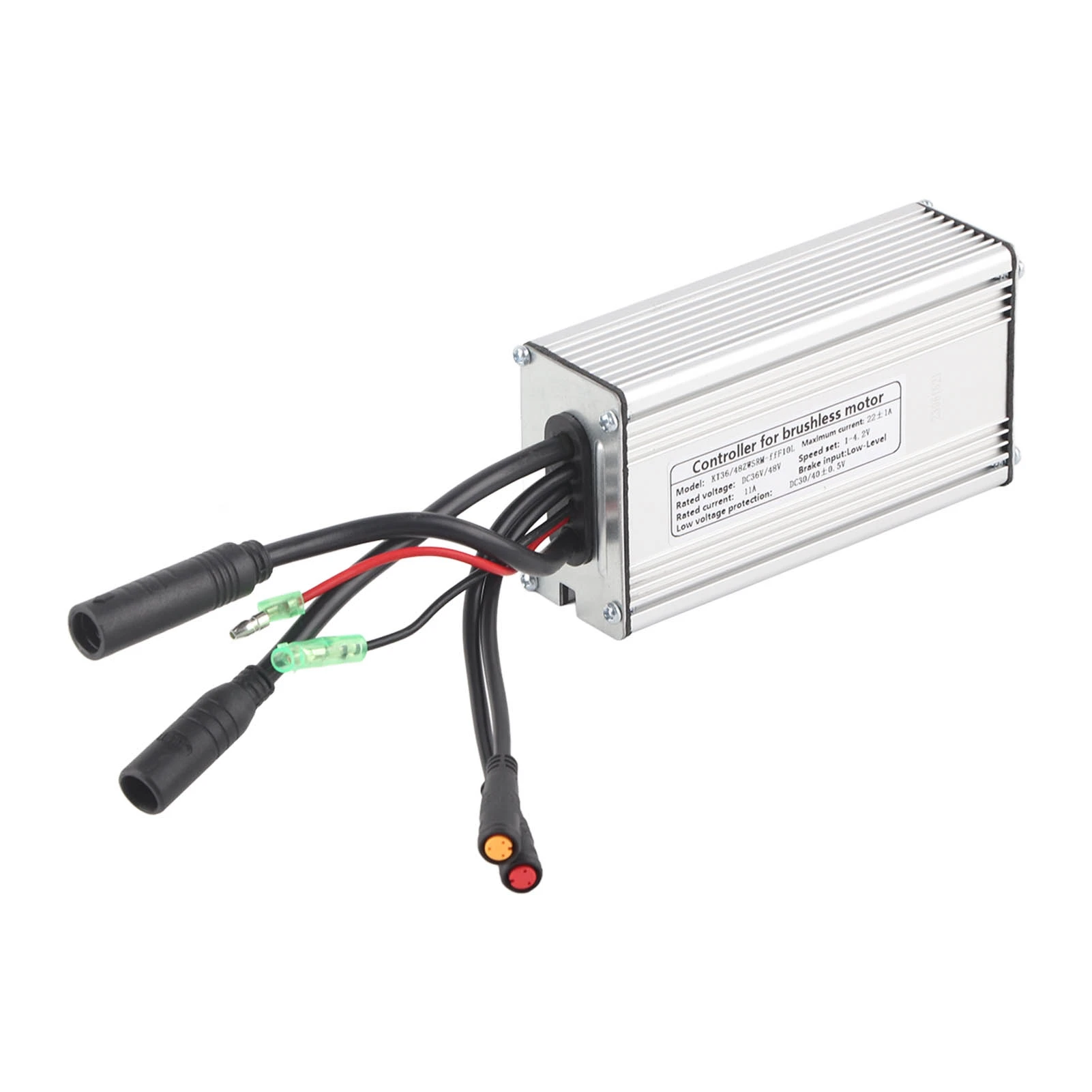 Electric Bike Rectangula Controller 9 Tube KT‑22A Controller with Waterproof Contact for 36V/48V 500W/750W Brushless Motor
