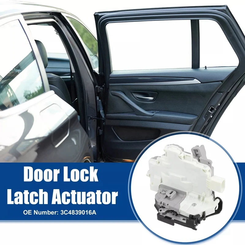 1Pair Rear Door Lock Latch Block Actuator 8K0839015 8K0839016 For  A4 Q3 Q5 Q7 Skoda VW Passat 3C1839015A 3C4839016A