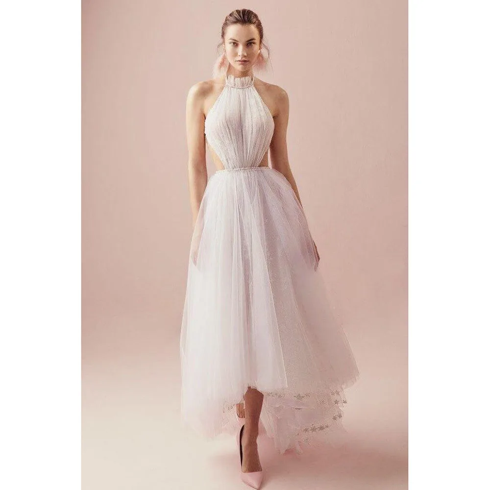 

Sexy Yellow Evening Dresses Off The Shoulder A Line Sleeveless Backless Special Occasion Tiered Female Gowns Classic 2025