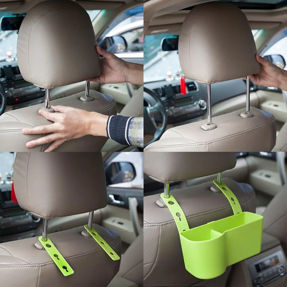 Car Headrest Seat Back Organizer Cup Holder Drink Pocket Food Tray Universal Liberate Your Hands