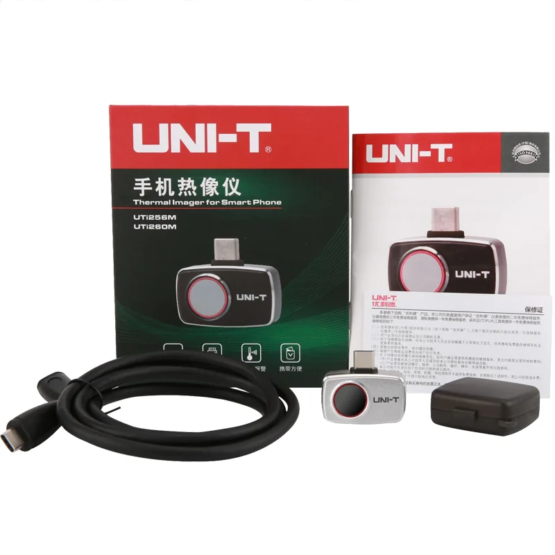 UNI-T Type-C الأشعة تحت الحمراء التصوير UTi256M UTi260M كاميرا حرارية 256x192 الهاتف المحمول PCB دائرة محرك HVAC فقدان الحرارة التفتيش