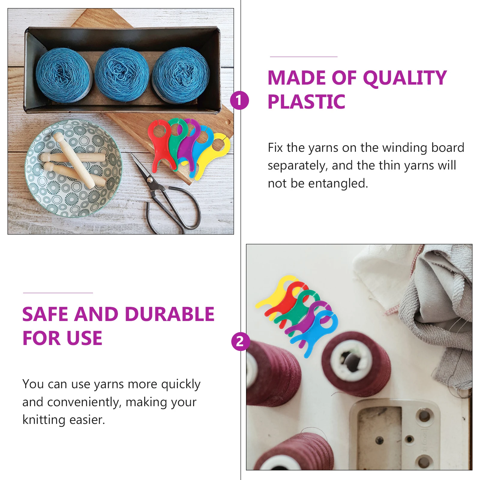 

30Pcs Large Thread Yarn Bobbin Spool for Sewing Knitting Weaving Craft Bobbin Winder Tool Efficient Yarn Holder