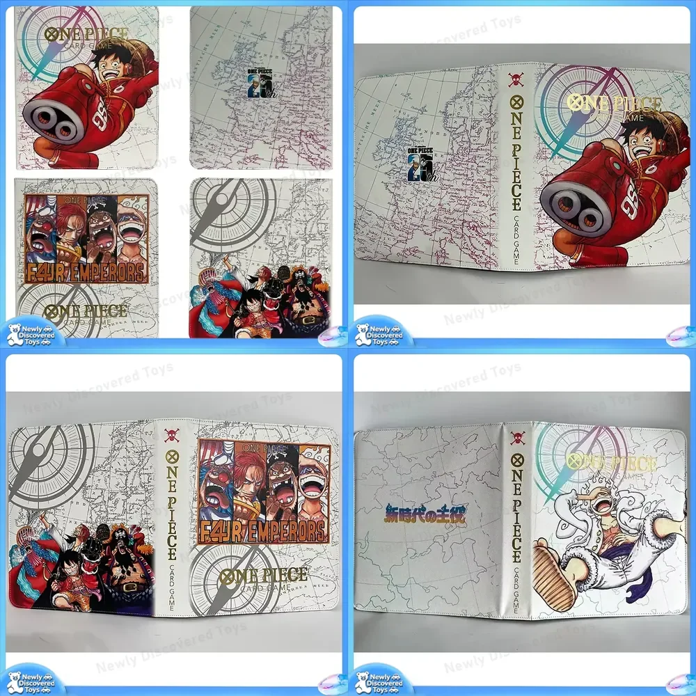

One Piece OPCG Card Binder for Luffy Album 25th Anniversary Holder Collection Card 540pcs 9 Grid PU Gold Stamping Folder for