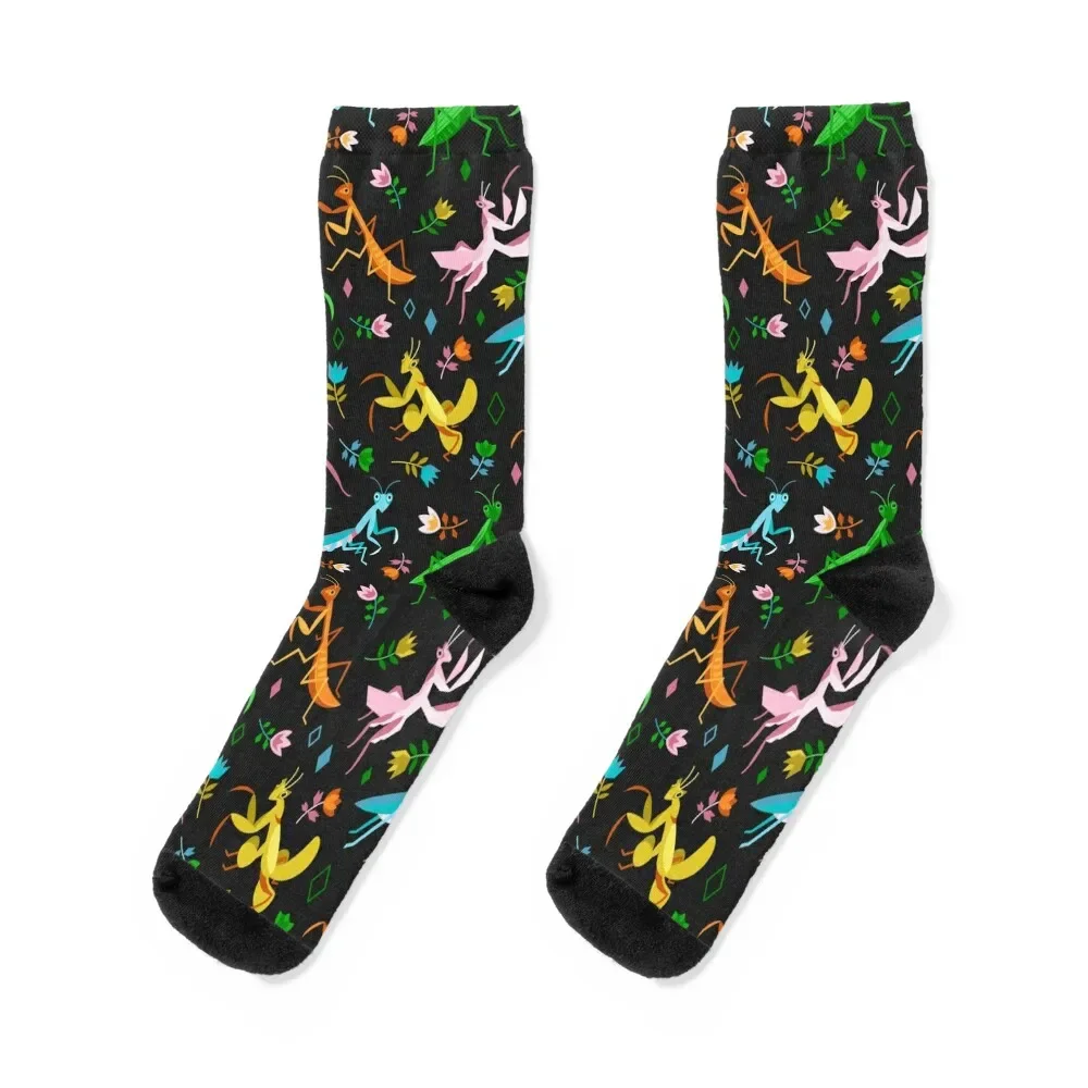 

An Unordinary Array of Praying Mantises - Black Socks Rugby anti-slip designer hiking Male Socks Women's