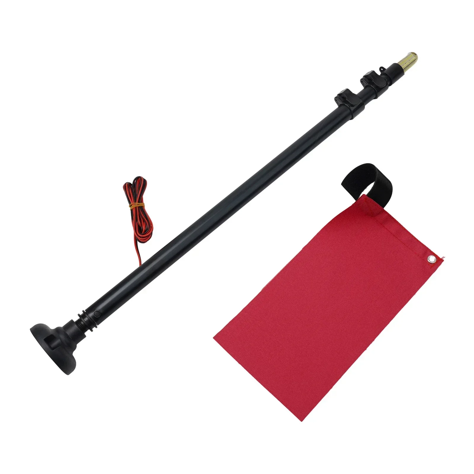

Parts Brand New High Quality Safety Flag Light For Kayak Boat Replacement Voltage 12V Pole Adjusted Accessories