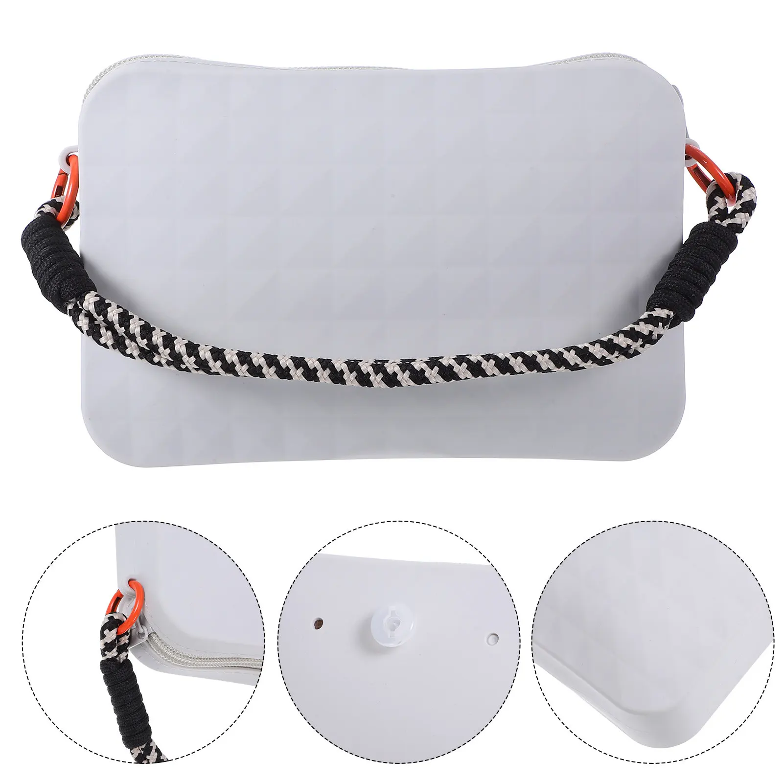Organizador de Acessórios de Praia em Silicone Impermeável, Bolsa Suspensa para Telefone, Chaves, Óculos de Sol, Maquiagem e Produtos de Higiene, Viagem, Verão, Atividades ao Ar Livre