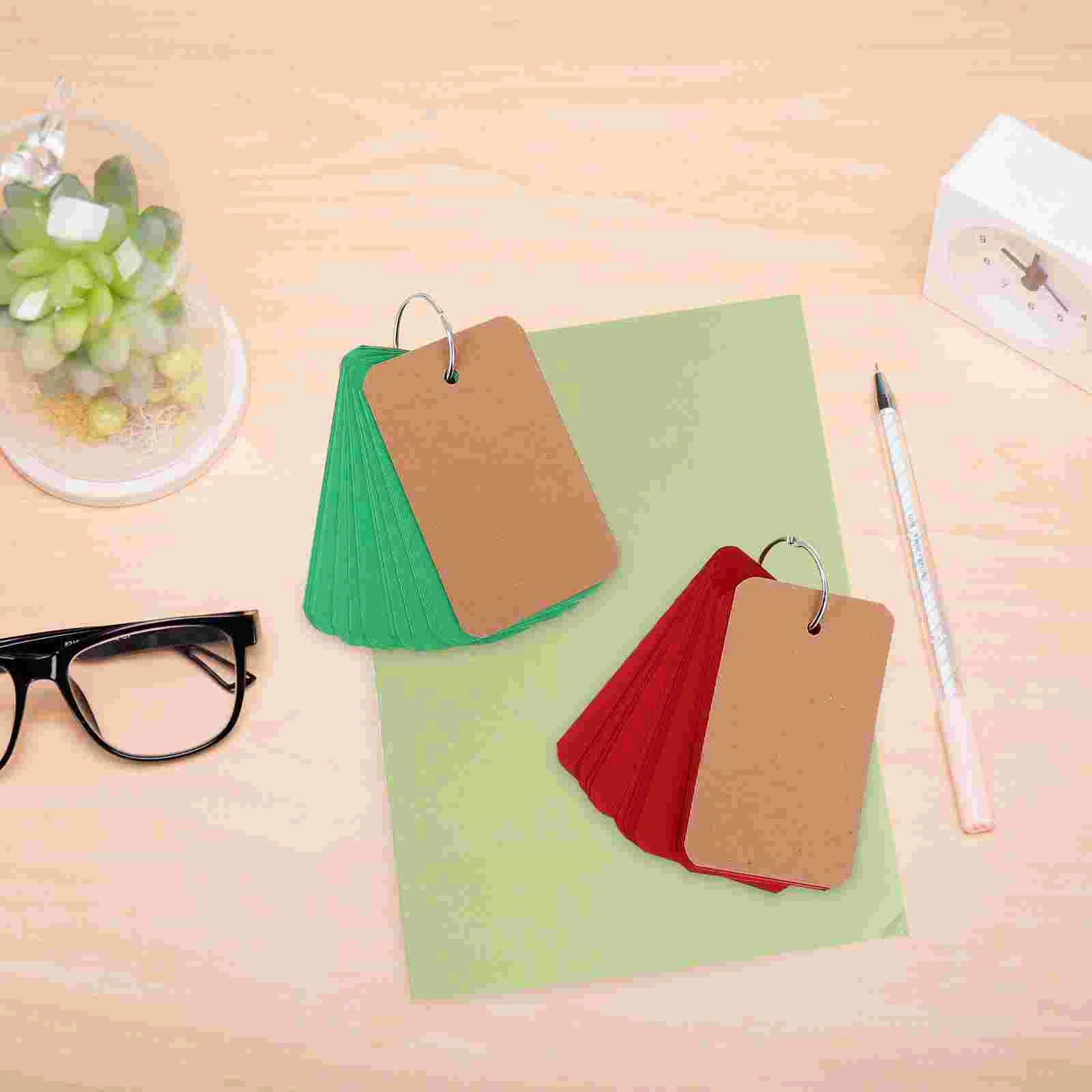 

4 PCS Mini Note Pads Small Notepad Loose- Leaf Memo Notebooks Loose-leaf Keychain Student Stationery Spiral