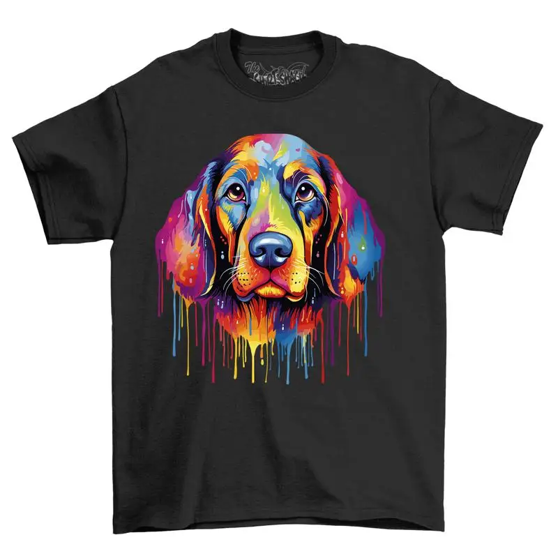 Beagle Dog Dripping Paint Effect t shirt Funny and Artsy Desig