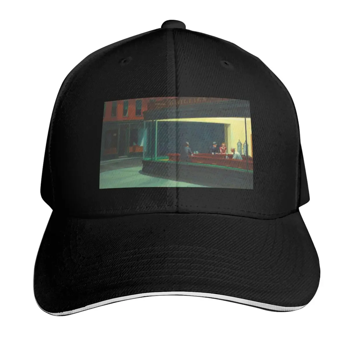 Nighthawks by Edward Hopper Baseball Cap Curved Brim Classic Fit Low Profile Unstructured Unisex for Men Women