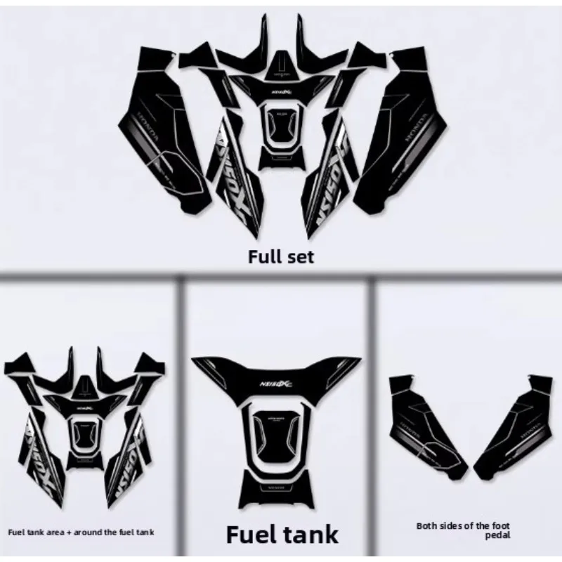 

Наклейки на мотоцикл HONDA, ПВХ-наклейки на топливный бак, аксессуары, наклейки на педали, защитная пленка, наклейки-броня для модели 2026 года NS150XC