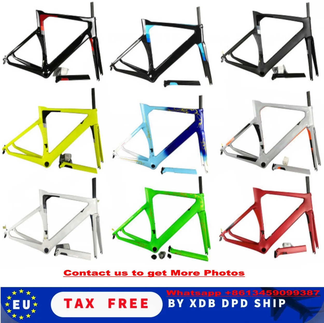 Strong Carbon Bicycle Frameset T1000 CONCEPT Frame Carbon Road Bike Frame 30 Colors Direct Mount