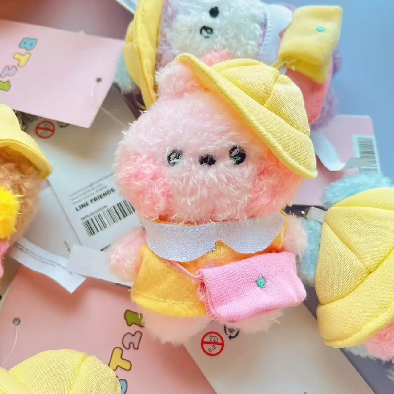 Set de Juguetes de Peluche de Dibujos Animados BT21 Idol Minini - Serie Viaje de Primavera, Llavero de Muñeca, Artículo Decorativo, Regalo de Cumpleaños, Accesorios para Ídolos