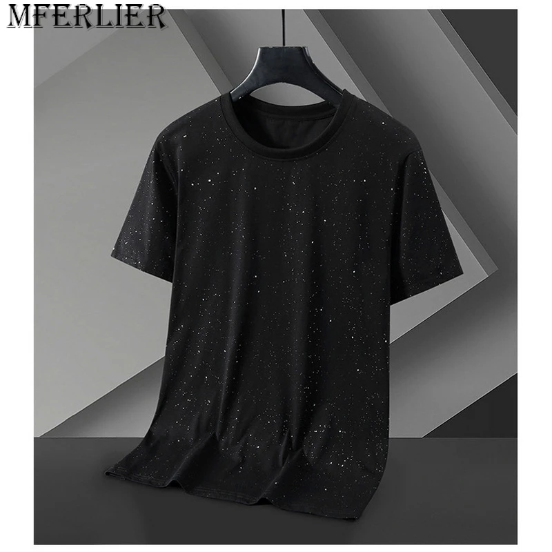 

Men's Short sleeved T-shirt Loose Summer Round Neck New Full Star Plus Size Casual Trendy Weight 175kg 11xl men clothing