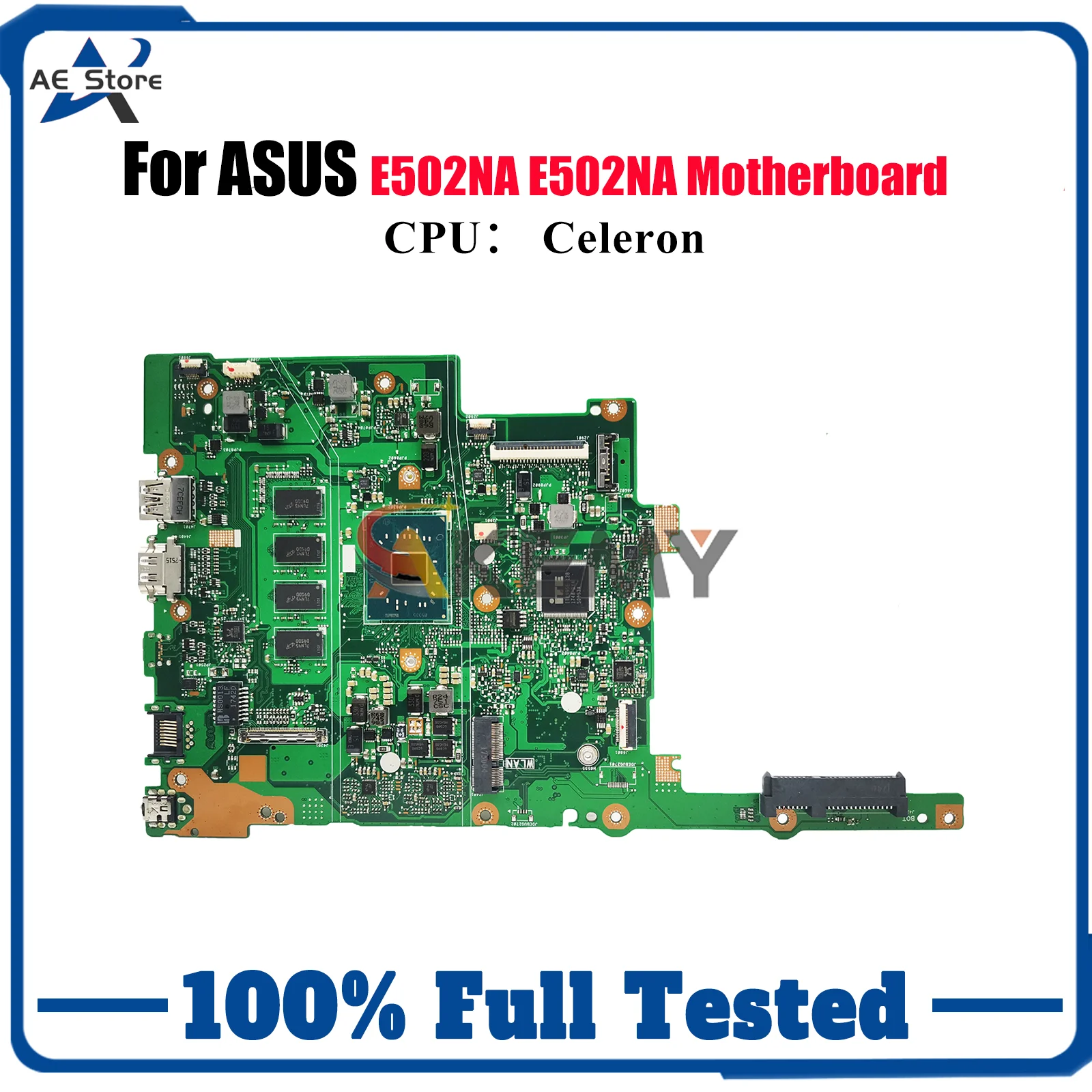

E502NA Материнская плата для ноутбука ASUS EeeBook E502N E502NA Материнская плата для ноутбука с процессором Celeron 100% тестирование ОК быстрая доставка stk
