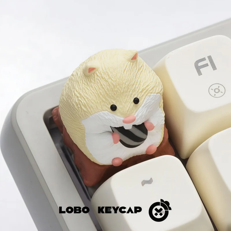 لوبو الأصلي الهامستر تحت عنوان Keycap بودنغ موتشي تخصيص مادة الراتنج واحدة ESC موقف الطبقات بالتنقيط الغراء