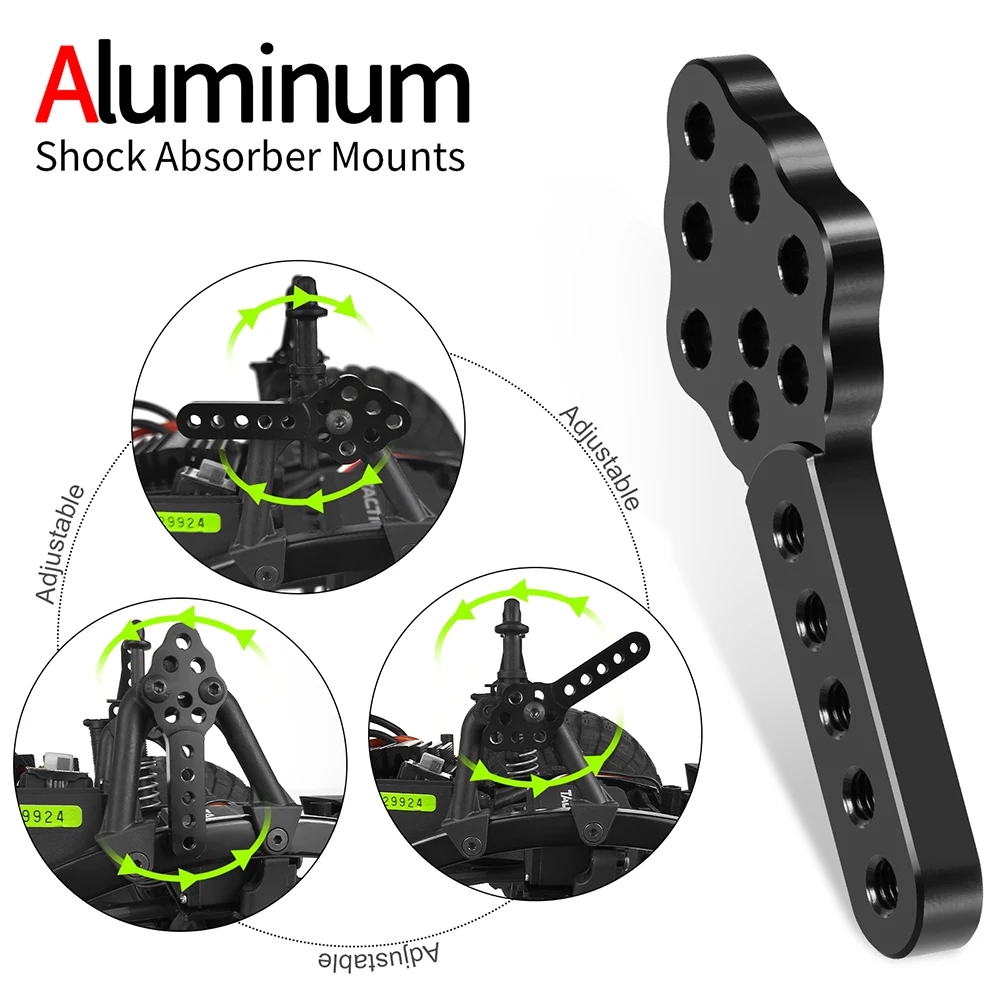 AXSPEED Metalen Schokdemper Mount Hoogte Hoek Stand voor 1/10 RC Crawler Axiale SCX10 90046 90047 D90 D110 Upgrade Onderdelen