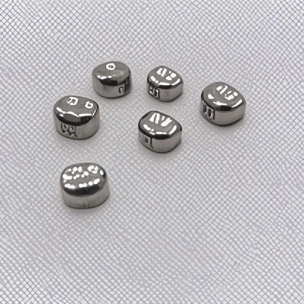 Coronas Dentales Metálicas Preformadas para Niños, Corona Temporal para Dientes de Leche, Acero Inoxidable, Kit de Recambio para Molares Primarios Infantiles